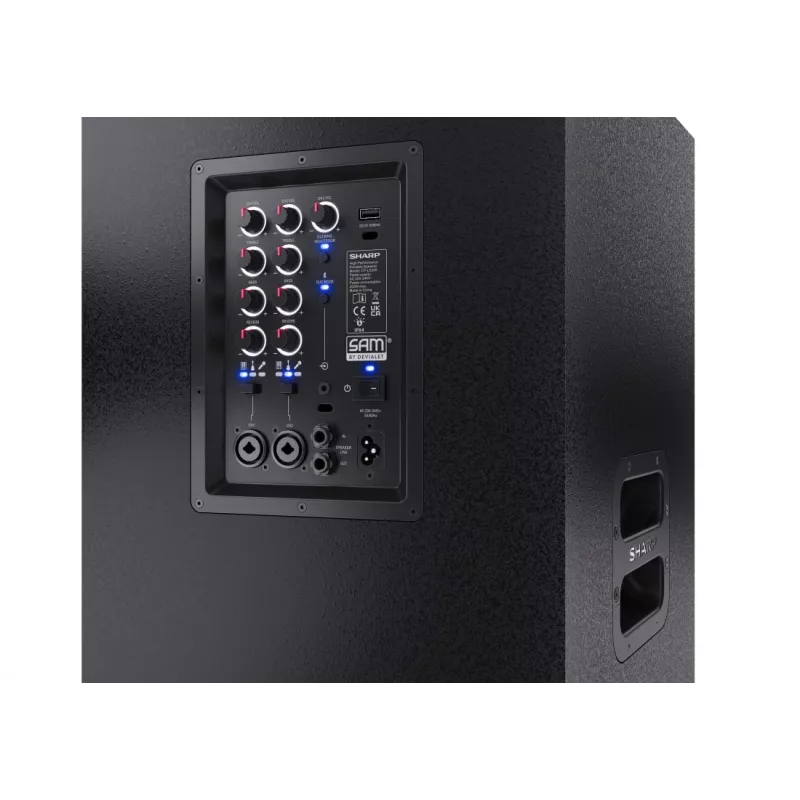 Sharp CP-LS200 kannettava/juhlakaiutin musta 200 W