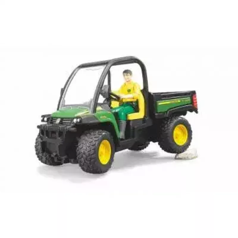 Leikkiajoneuvo BRUDER John Deere Gator XUV 855D kuljettajalla