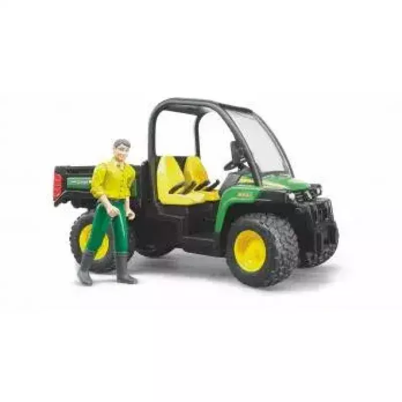 Leikkiajoneuvo BRUDER John Deere Gator XUV 855D kuljettajalla