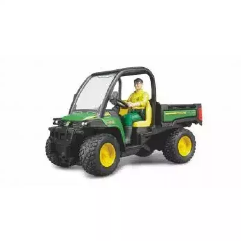 Leikkiajoneuvo BRUDER John Deere Gator XUV 855D kuljettajalla