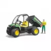 Leikkiajoneuvo BRUDER John Deere Gator XUV 855D kuljettajalla