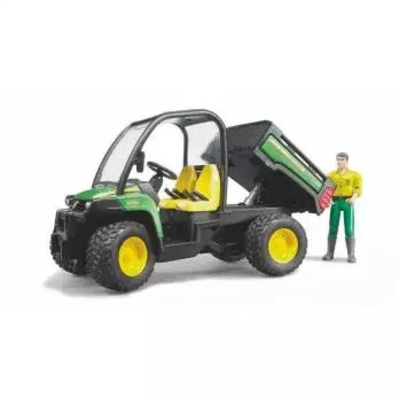 Leikkiajoneuvo BRUDER John Deere Gator XUV 855D kuljettajalla