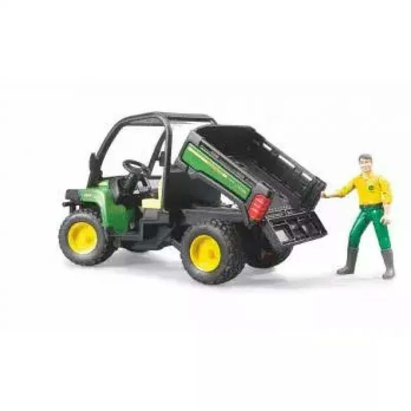 Leikkiajoneuvo BRUDER John Deere Gator XUV 855D kuljettajalla