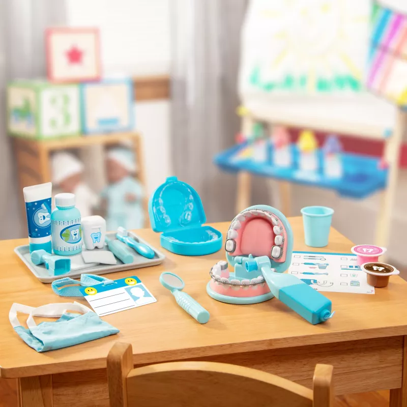 Leikkihammaslääkärisarja Spinmaster Melissa & Doug Super Smile Dentist, sopii yli 3-vuotiaille, monivärinen