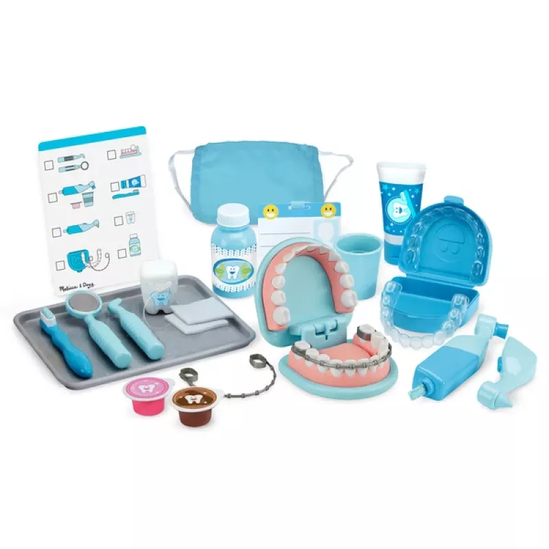 Leikkihammaslääkärisarja Spinmaster Melissa & Doug Super Smile Dentist, sopii yli 3-vuotiaille, monivärinen