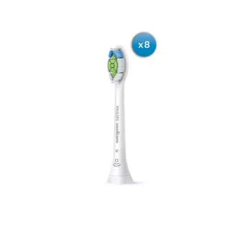 Hammasharjanpäät Philips HX6068/87 Optimal White, 8 kpl, valkoinen, keskikova harjaspää, 3 kuukauden vaihtoväli