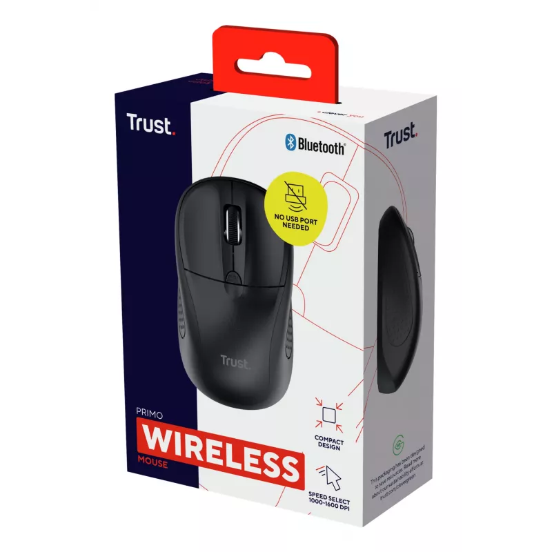 Hiiri Trust Primo Travel molempikätinen Bluetooth optinen 1600 DPI
