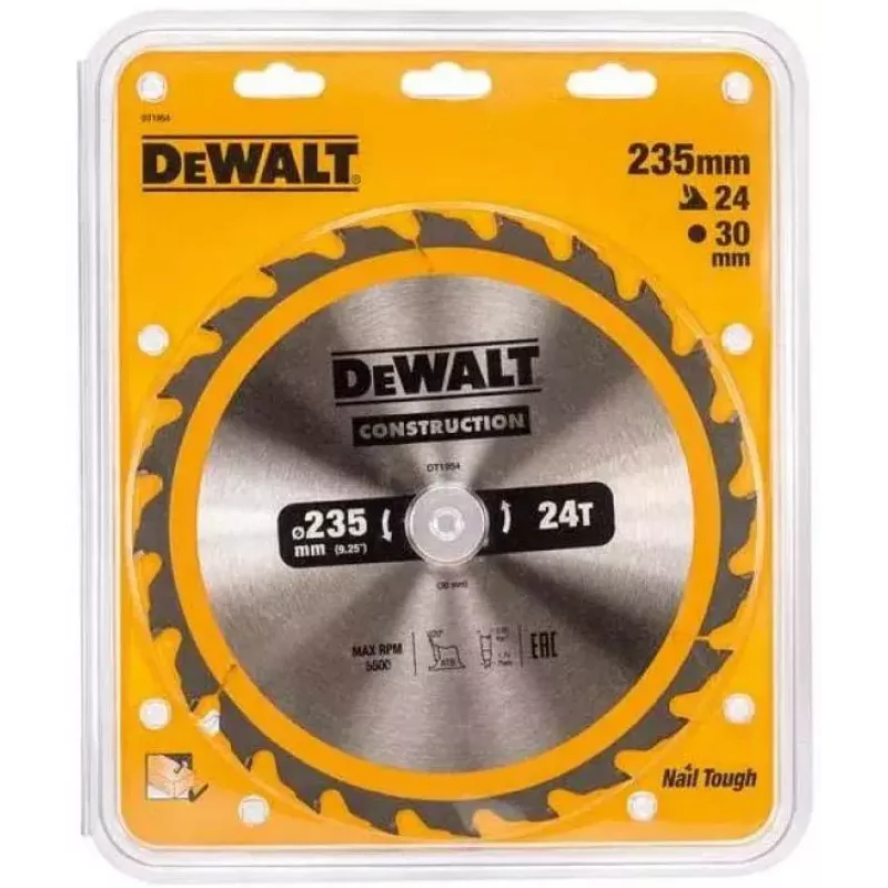 DeWALT DT1954 pyörösahanterä, 235 x 30 mm, 24T
