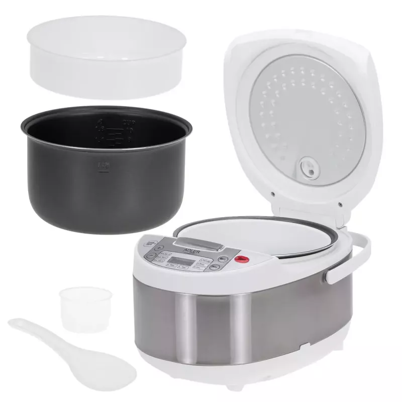 Monitoimikeitin Adler AD 6420 — 700 W, 3,25 L tilavuus, 6 ohjelmoitavaa ohjelmaa, LED-näyttö