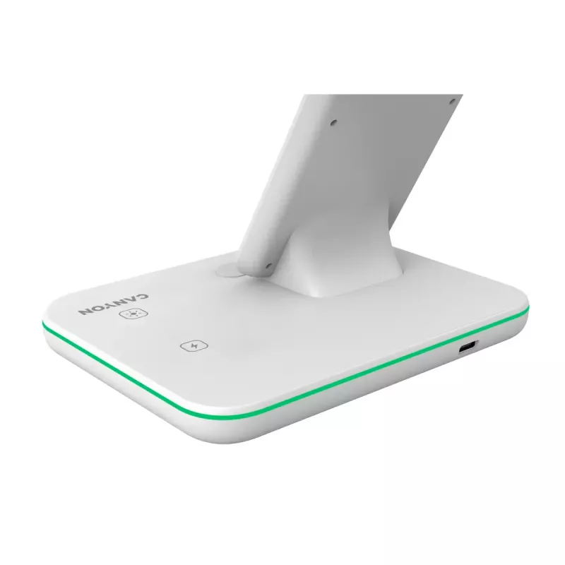 CANYON WS-303 3-in-1 Qi-langaton latausteline, 15 W, valkoinen (CNS-WCS303W)