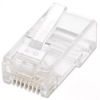Techly IWP-JAR-C5RTY johdinliitin RJ45 läpinäkyvä
