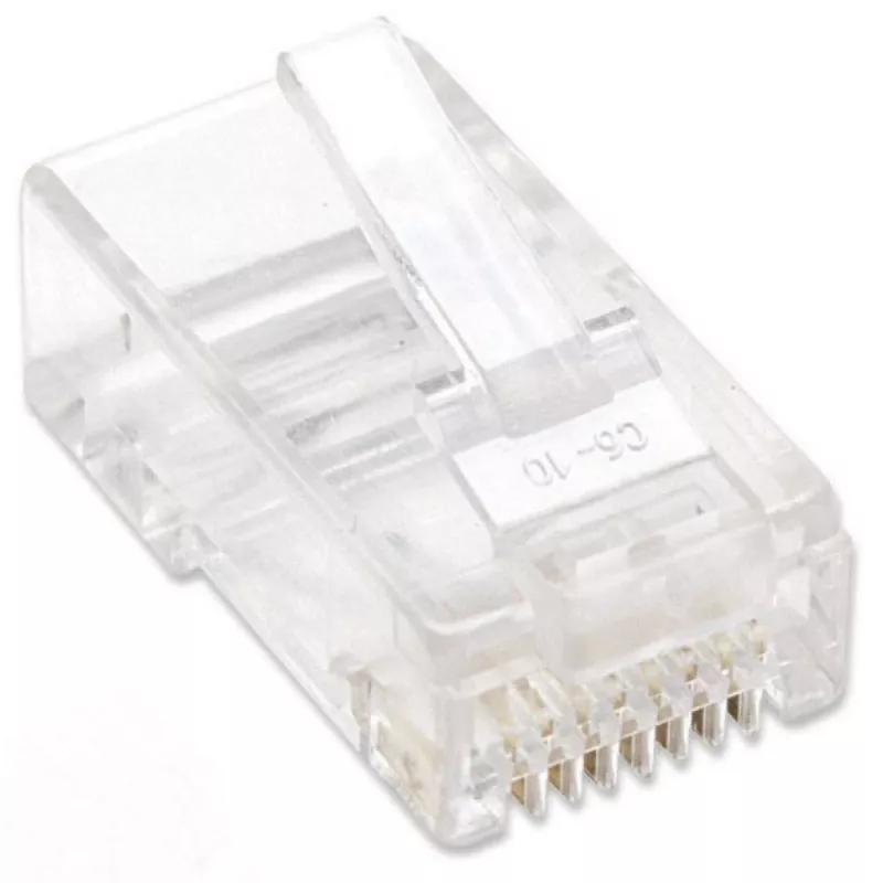 Techly IWP-JAR-C5RTY johdinliitin RJ45 läpinäkyvä