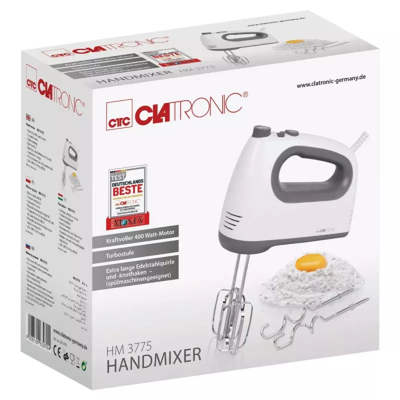 Käsivatkain Clatronic HM 3775 harmaa valkoinen