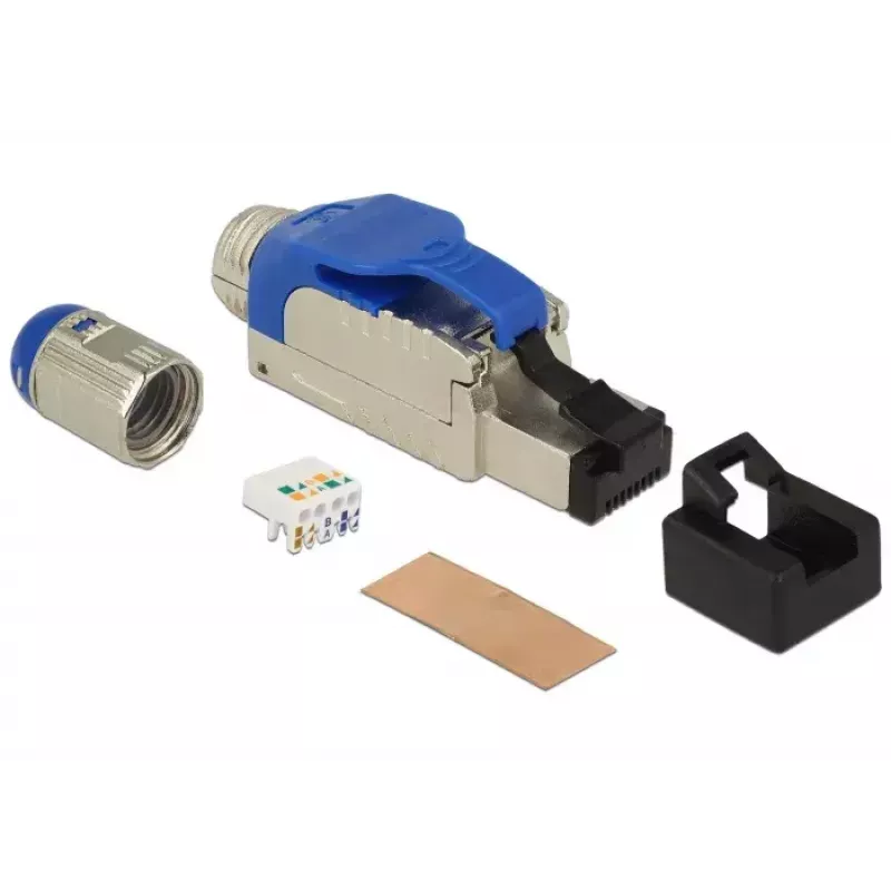 Johdinliitin RJ-45 DeLOCK 86487 sininen hopea