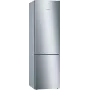 Bosch Serie 6 KGE39AICA jääkaappipakastin, vapaasti seisova, 343 l (249 l + 94 l), 201 cm, energialuokka C, ruostumaton teräs