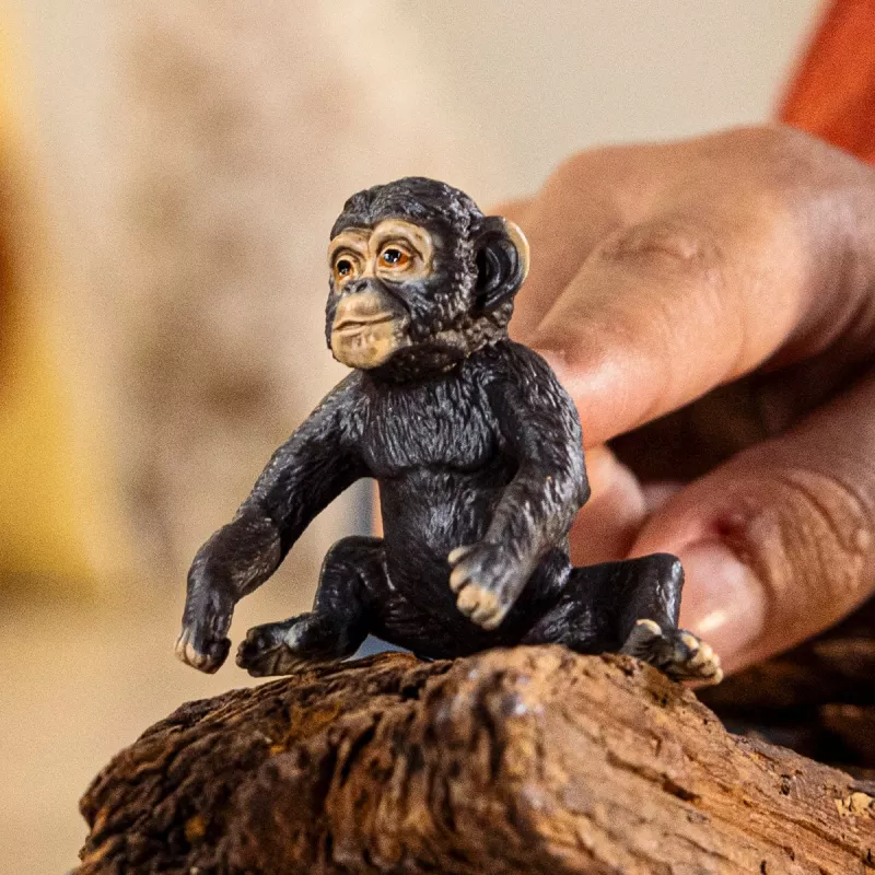 Figuuri Schleich vauvansimpanssi 14884 — WILD LIFE monivärinen, lapsille 3-vuotiaasta alkaen