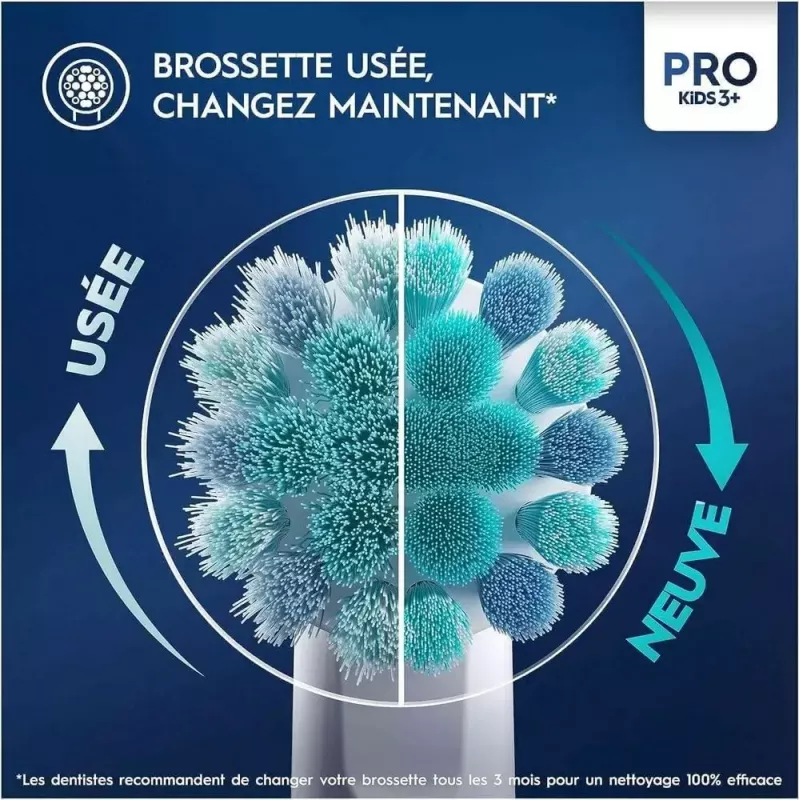 Oral-B Kids Pro Kids3+ 4 kpl monivärinen, valkoinen