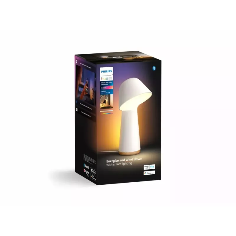 Philips Hue Twilight 929003711201 pöytävalaisin, White and Color Ambiance, valkoinen