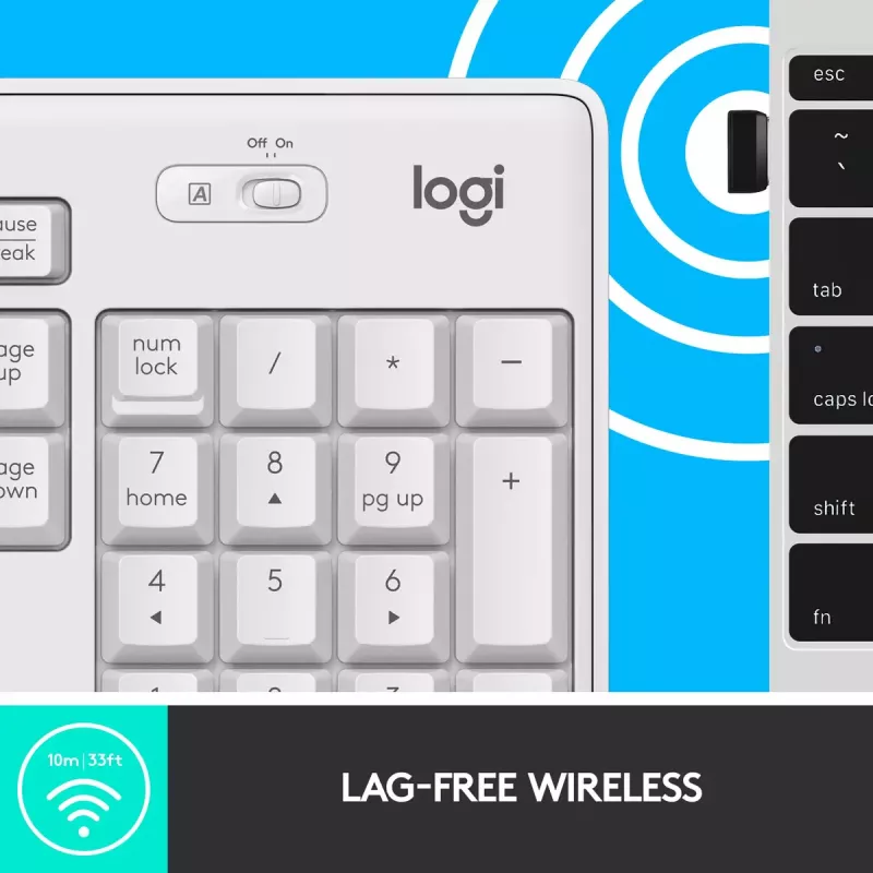 Langaton näppäimistö ja hiiri -yhdistelmä Logitech MK295 Silent