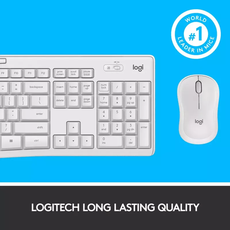 Langaton näppäimistö ja hiiri -yhdistelmä Logitech MK295 Silent