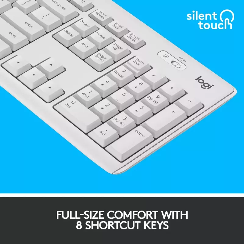 Langaton näppäimistö ja hiiri -yhdistelmä Logitech MK295 Silent