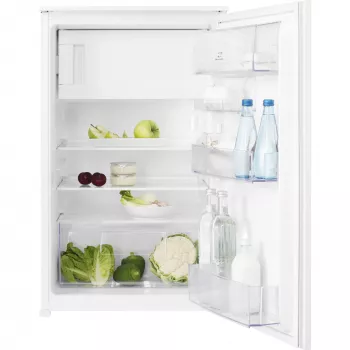 Kalusteisiin asennettava jääkaappi Electrolux LFB2AE88S1 — 278 L, pakastelokero ylhäällä, 109 L jääkaappi, valkoinen, vaihdettava ovi, 56 cm leveys
