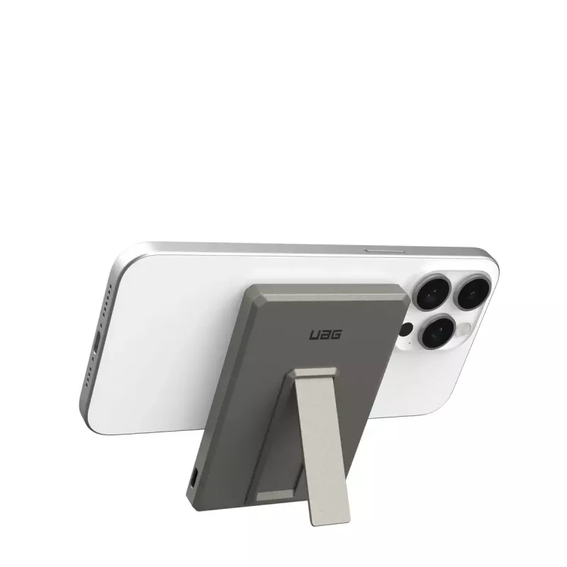 Urban Armor Gear 9B4417113636 Ultra Slim Rugged magneettinen langaton varavirtalähde, 5000 mAh, 20 W, titaani