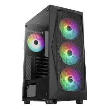 PC-kotelo Aerocool Falcon ARGB Midi Tower musta
