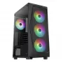PC-kotelo Aerocool Falcon ARGB Midi Tower musta