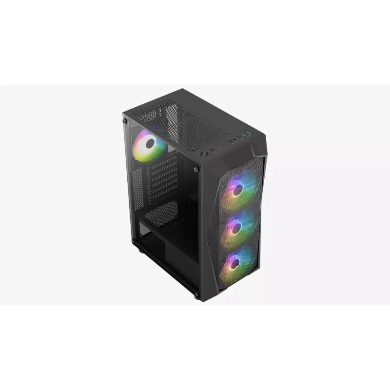 PC-kotelo Aerocool Falcon ARGB Midi Tower musta