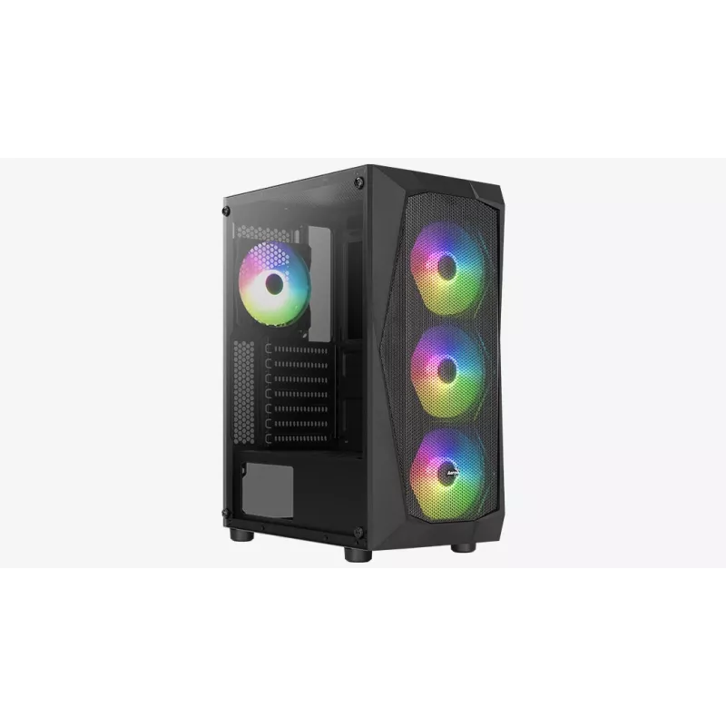 PC-kotelo Aerocool Falcon ARGB Midi Tower musta
