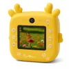 Lasten digitaalikamera MEDIA-TECH SNAPI MT4108 — 8 MP interpoloitu, 1280x720 LCD, 1000 mAh, USB-C, microSD-paikka, keltainen