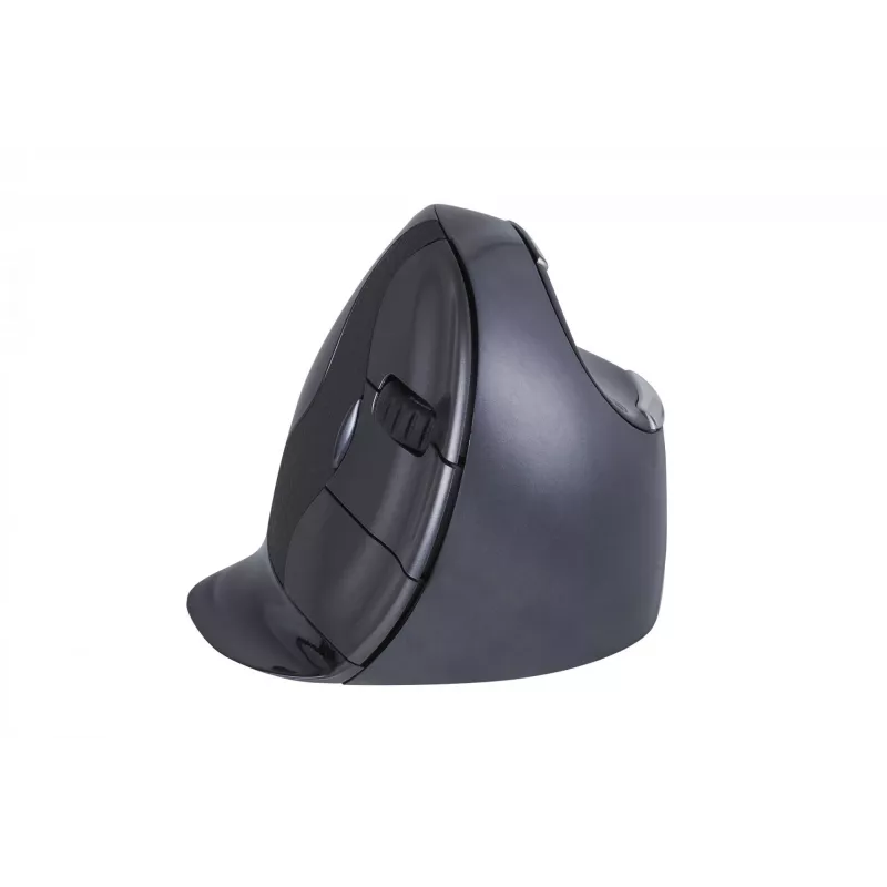 BakkerElkhuizen Evoluent D Small Wireless, oikeakätinen, pystysuunnittelu, laser, RF Wireless, 3200 DPI, musta
