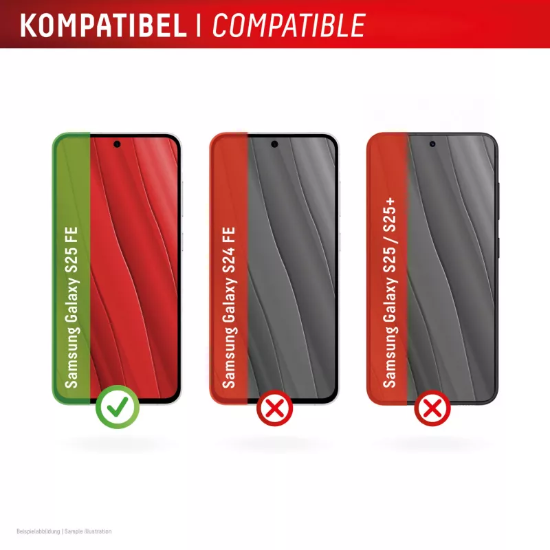 Displex Real Glass + kotelo -sarja Samsung Galaxy S25 FE:lle, 02204