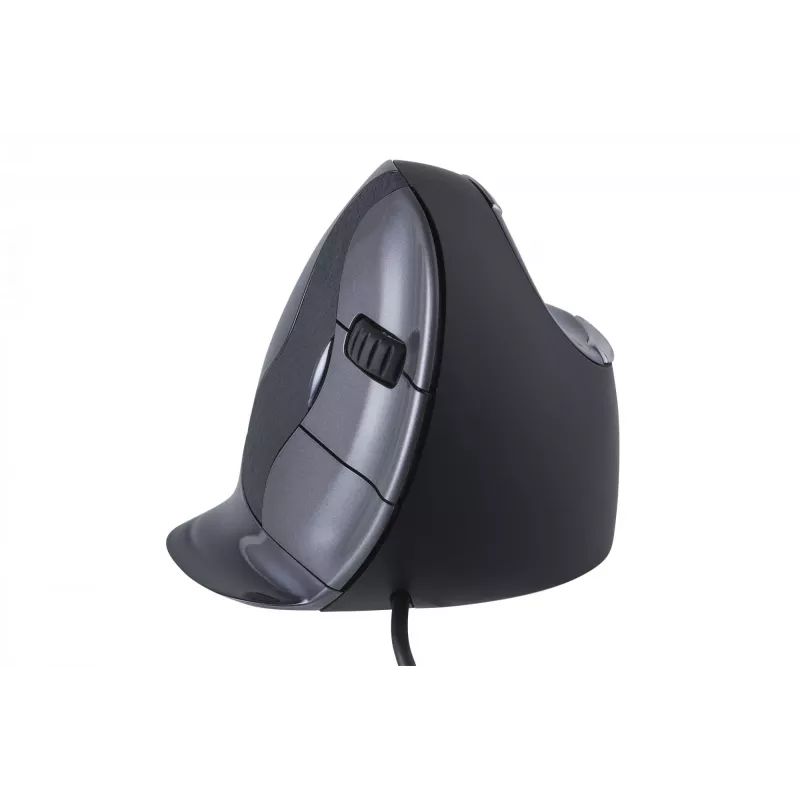 BakkerElkhuizen Evoluent D Medium, oikeakätinen, pystysuunnittelu, laser, USB Type-A, 3200 DPI, musta