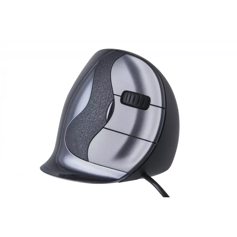 BakkerElkhuizen Evoluent D Medium, oikeakätinen, pystysuunnittelu, laser, USB Type-A, 3200 DPI, musta
