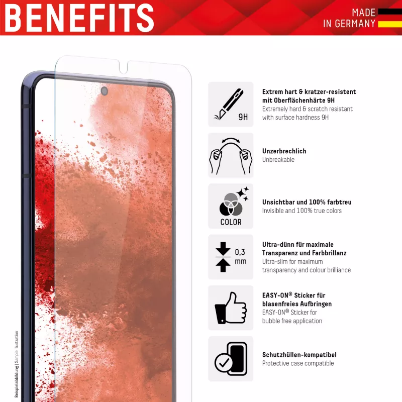 Displex Smart Glass (9H) Samsung Galaxy A12/A13/A32 5G, asennustarra, särkymätön, ultrahohut, näkymätön