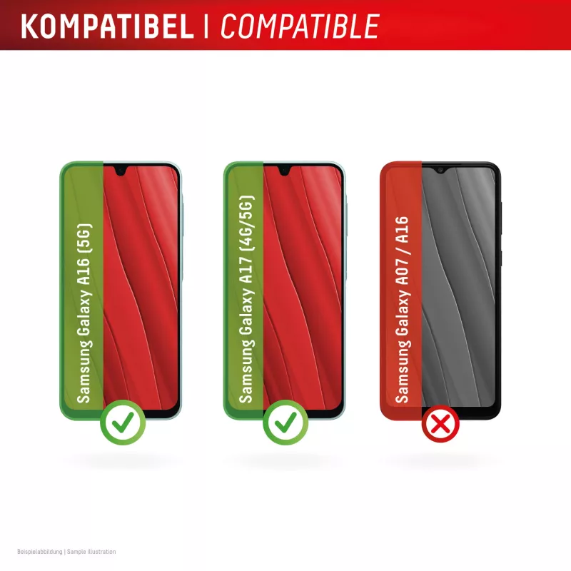 Displex näytönsuoja (10H) Samsung Galaxy A17 (4G/5G)/A16, Eco-asennuskehys, naarmuuntumaton
