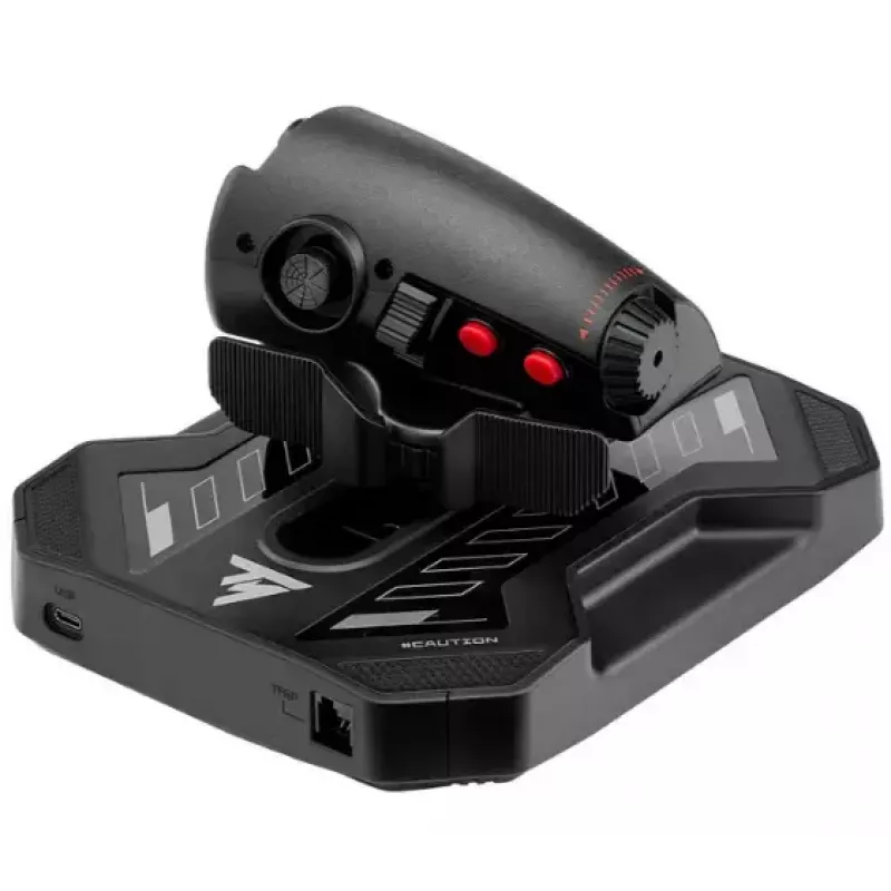Työntöregulaattori Thrustmaster Sol-R 6 musta USB Type-C johdollinen analoginen/digitaalinen PC:lle, koko 170×205×125 mm