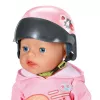 Zapf Creation BABY born 835937 E-Scooter nuken kypärä, 43 cm, pinkki/musta, 3+