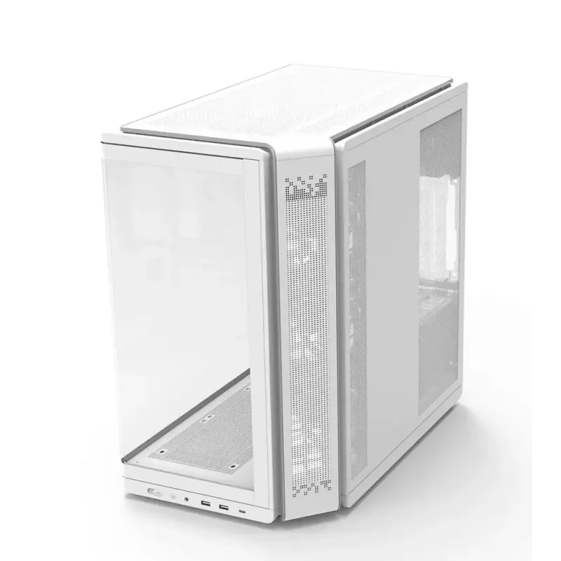 ZALMAN P60 PC-kotelo miditorni 5×ARGB-tuulettimella, valkoinen