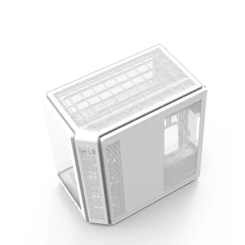 ZALMAN P60 PC-kotelo miditorni 5×ARGB-tuulettimella, valkoinen