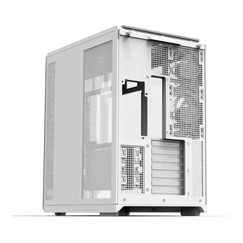 ZALMAN P60 PC-kotelo miditorni 5×ARGB-tuulettimella, valkoinen