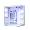 ZALMAN P60 PC-kotelo miditorni 5×ARGB-tuulettimella, valkoinen