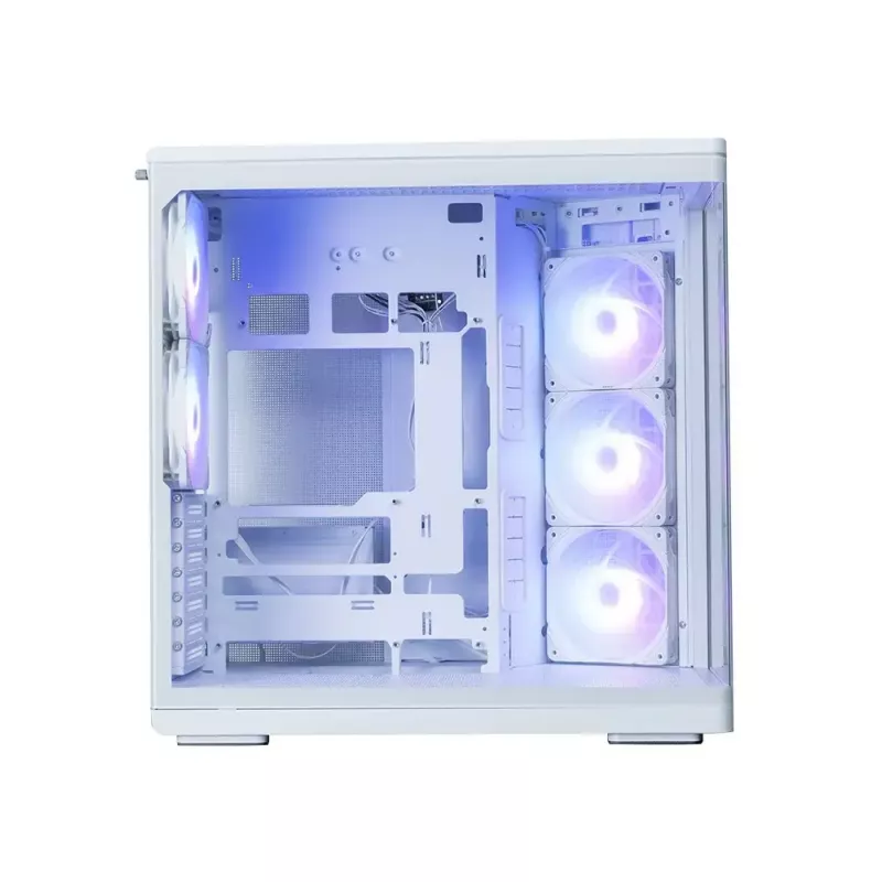 ZALMAN P60 PC-kotelo miditorni 5×ARGB-tuulettimella, valkoinen