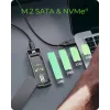 ICY BOX M.2 SATA/NVMe SSD-kotelo USB 3.2 Gen 2 Type-C ja RGB-valaistus