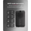 ICY BOX IB-RD3720-CU3 HDD/SSD-kotelo musta 2,5/3,5