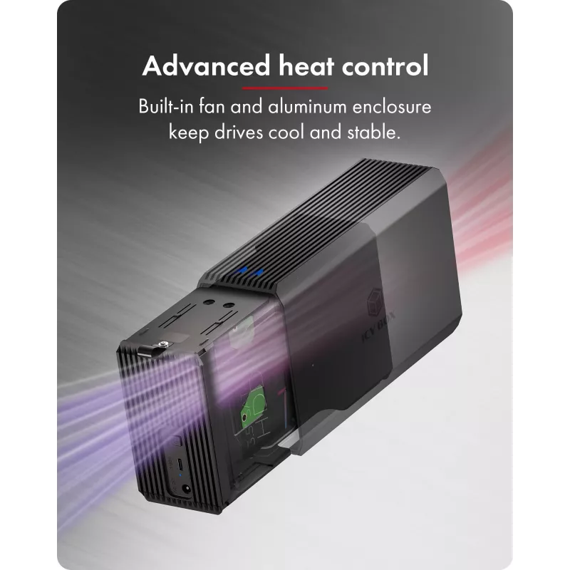 ICY BOX IB-RD3720-CU3 HDD/SSD-kotelo musta 2,5/3,5