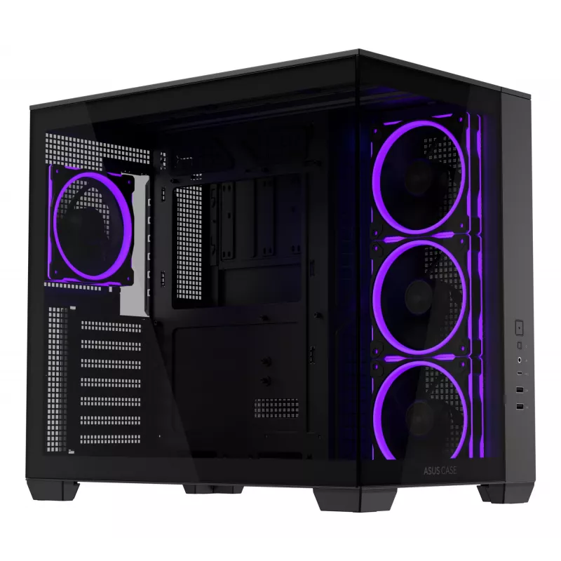 ASUS A32 PLUS TG ARGB tietokonekotelo, musta, ATX/micro ATX/Mini-ITX