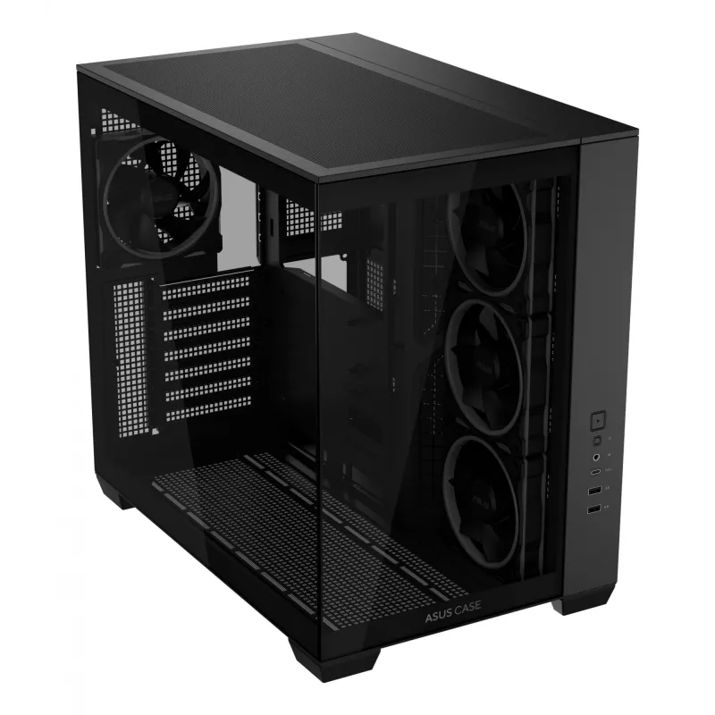 ASUS A32 PLUS TG ARGB tietokonekotelo, musta, ATX/micro ATX/Mini-ITX